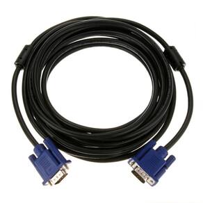 Cabo VGA de 15 m macho para macho com filtro de ferrite azul