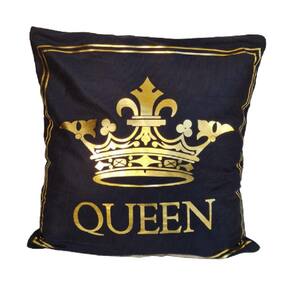 Capa de almofada Nordic Black Queen 25 - Adomiles