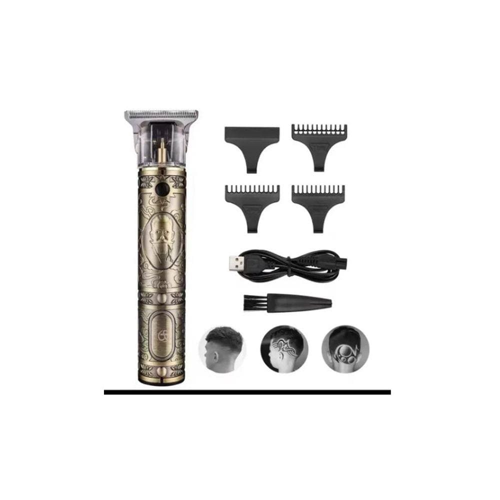 Barbeador elétrico, aparador de barba, cabelo curto com 4 cabeças de 1-4 mm