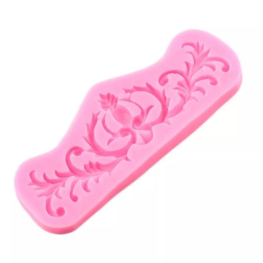 Pastelaria arabesca em molde de silicone