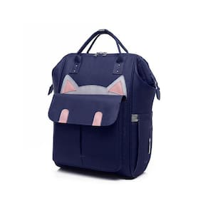 Bolsa de fraldas Mochila materna Blue Kitten Design