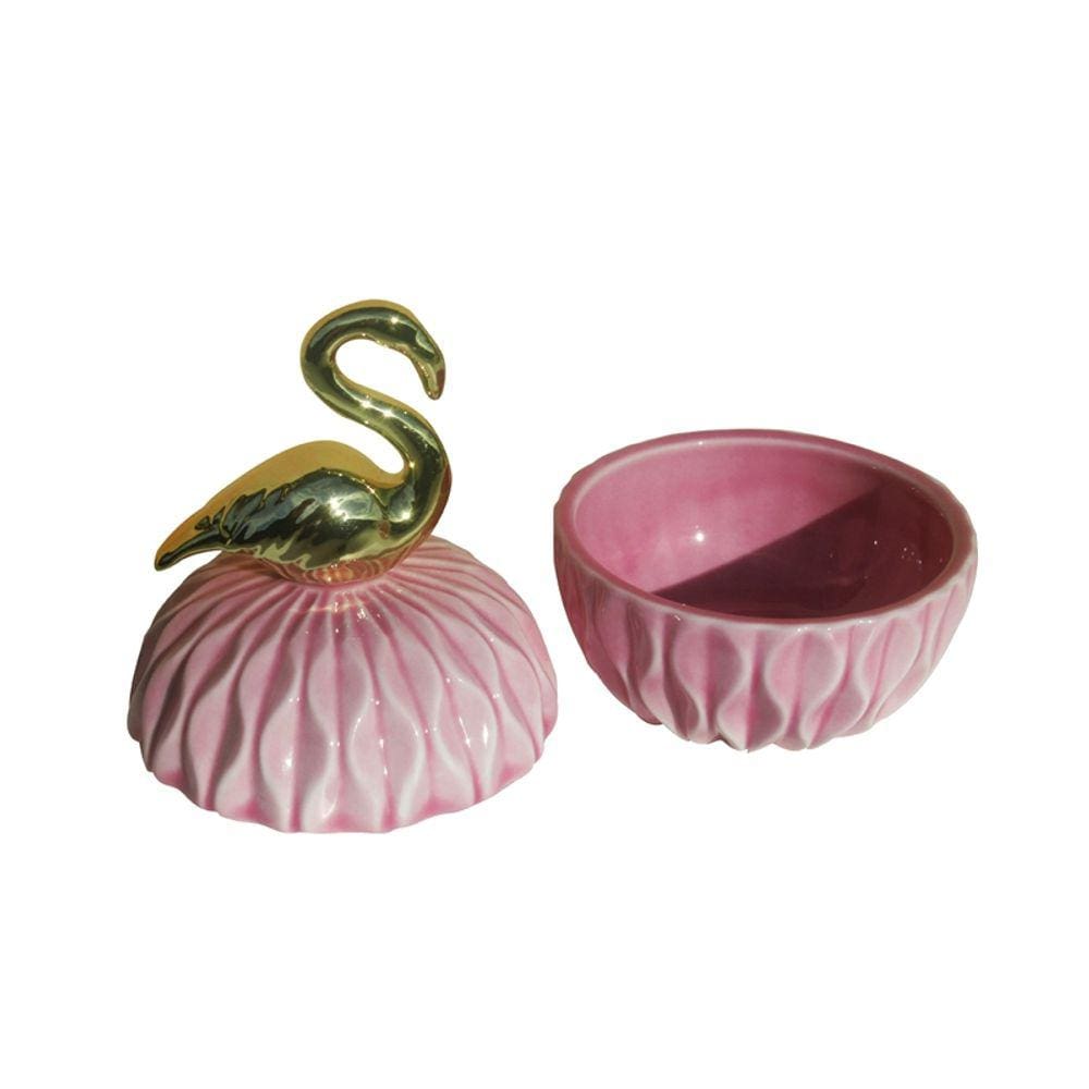 Caixa de joias Santa Anta Pink Swan Design