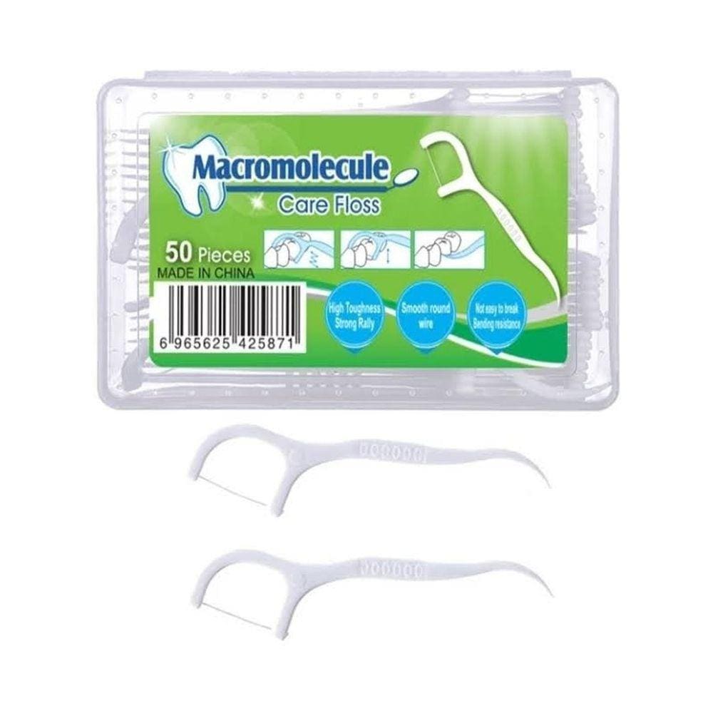 Limpeza interdental Flosser Dental Thread Stick, 100 unidades