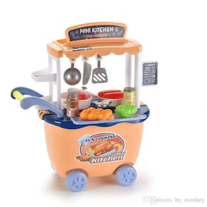 Conjunto de brinquedos de cozinha para crianças com vários acessórios