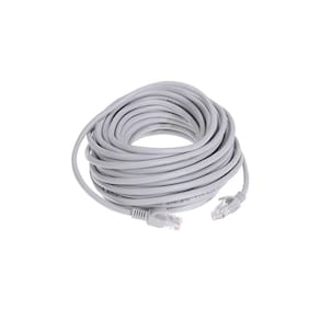 Cabo de rede Cat5e UTP 25 m cinza, modem compatível com RJ45