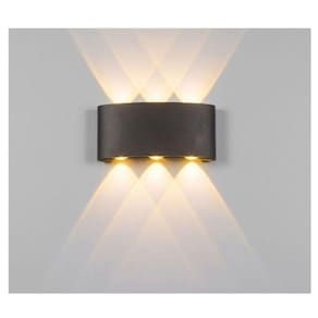 Lâmpada LED Exterior Spot Wall 6W Warm Light 3500K IP65