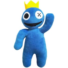 Brinquedo de pelúcia azul Rainbow Friends Roblox Blue para crianças de 4 a 12 anos