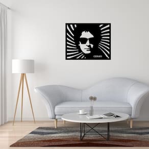 Imagem decorativa Gustavo Cerati MDF Madeira 39x32cm