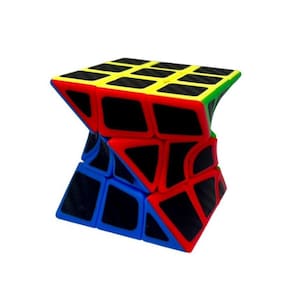 Cubo de Rubik Jiehui em carbono torcido 3x3x3