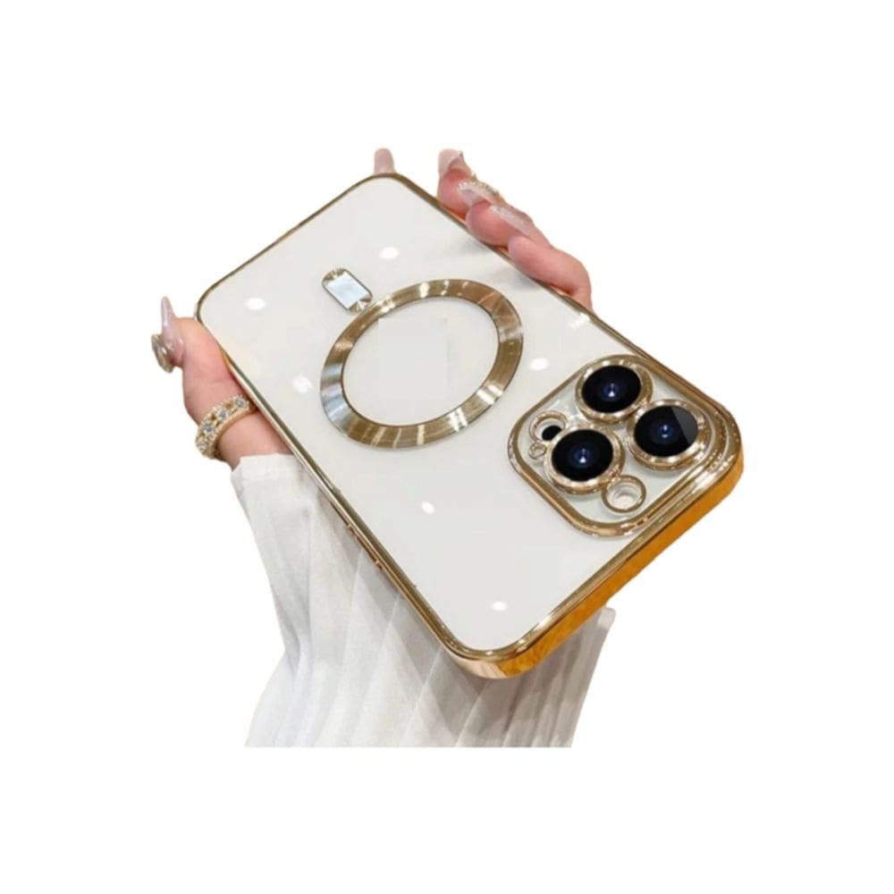 Capa de telefone Magphase Clear Luxury para  11 Pro Max Gold