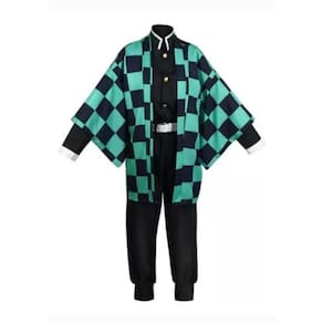 Traje de cosplay Demon Slayer Tanjiro para o Halloween