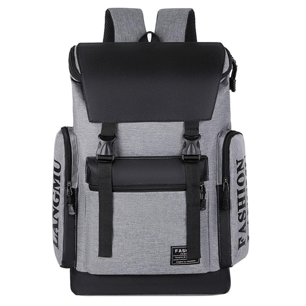 Mochila impermeável de alta capacidade para escola universitária unissex