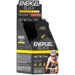 Gel Energel Black 10 Sachês Bodyaction Sabor Laranja Acerola