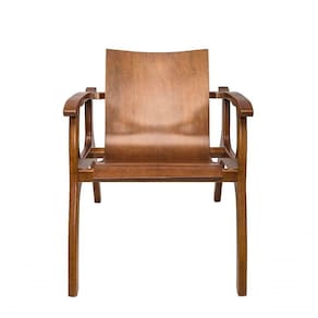 Poltrona Lais Estrutura Madeira Maciça Assento E Encosto Anatômico Sala Luxo Decorativa Recepção