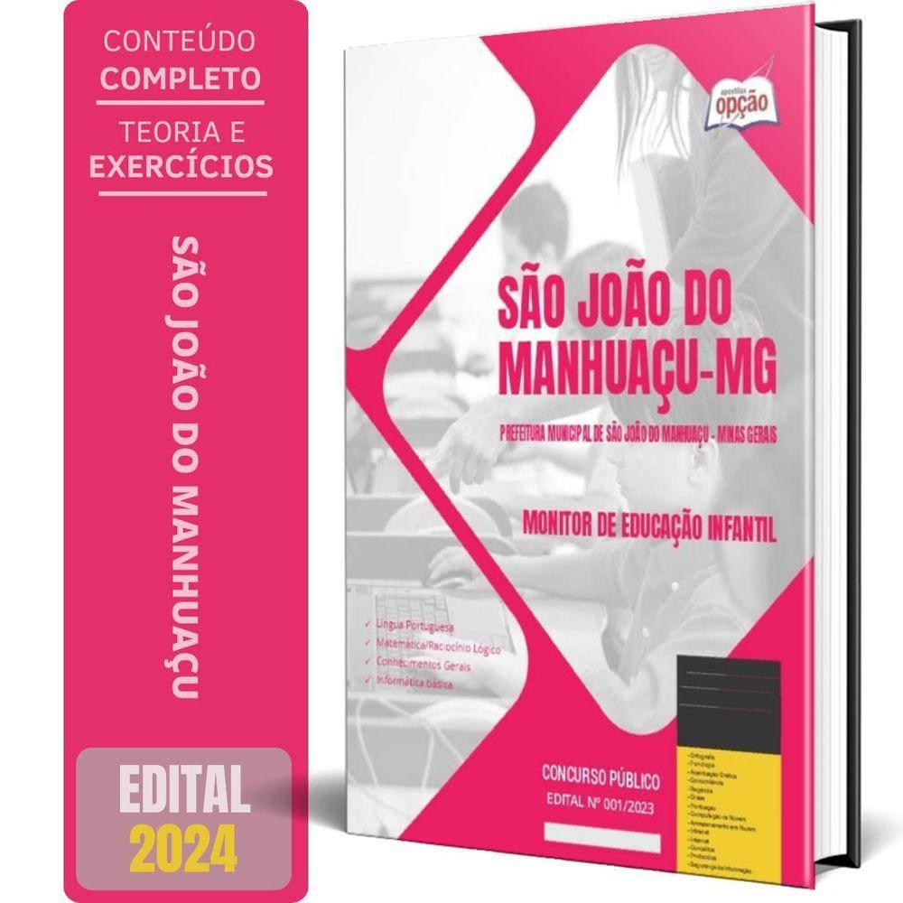 Apostila Prefeitura São João Do Manhuaçu Mg 2024 Monitor