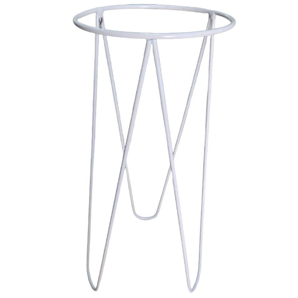 Suporte de Chão Tripé para Vaso 18 (30cm) Branco - JC JARDIM