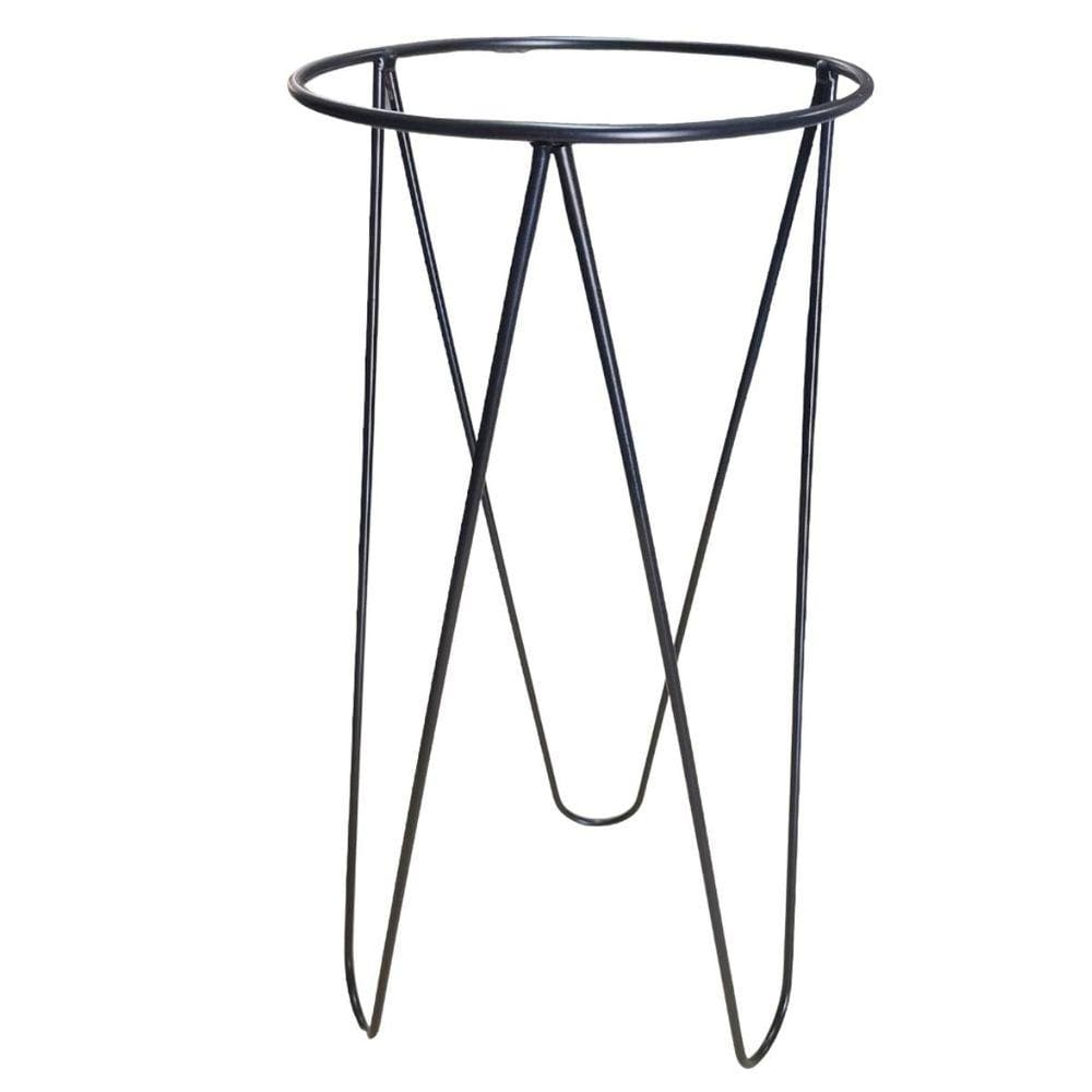 Suporte de Chão Tripé para Vaso 18 (40cm) Preto - JC JARDIM