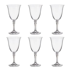 Taça De Cristal Bohemia 360 ml Branta 6 Peças