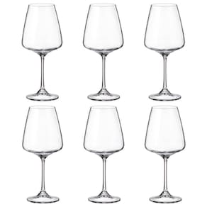 Taça De Cristal Bohemia 450 ml Corvus 6 Peças