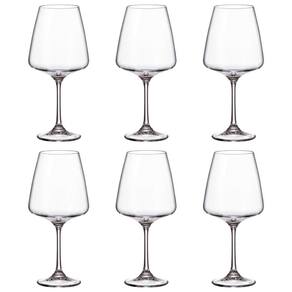Taça De Cristal Bohemia 570 ml Corvus 6 Peças