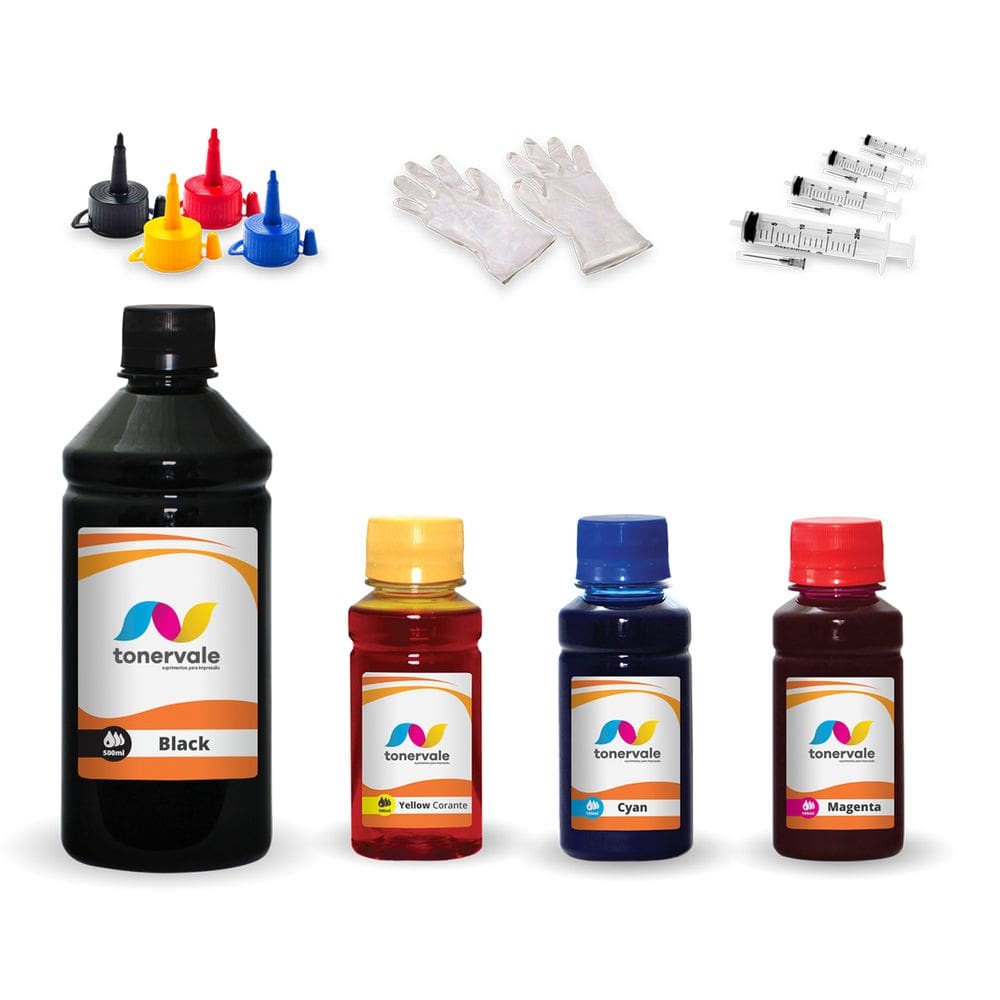 Kit 4 Tinta Para Epson XP201 T197120 e CMYK 800mL