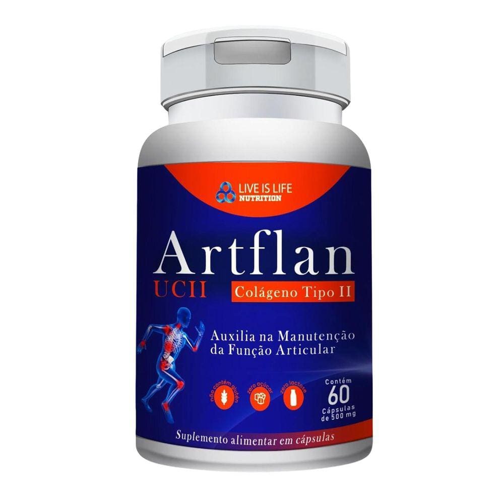 Colageno Tipo 2 Artflan 60 Caps Puro Orginal Dor Articular