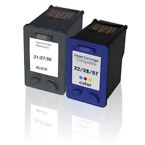 Kit Cartucho Para Impressora D2360 21 e 22 compatível