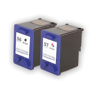 Kit Cartucho Para Impressora 410 56 e 57 compatível