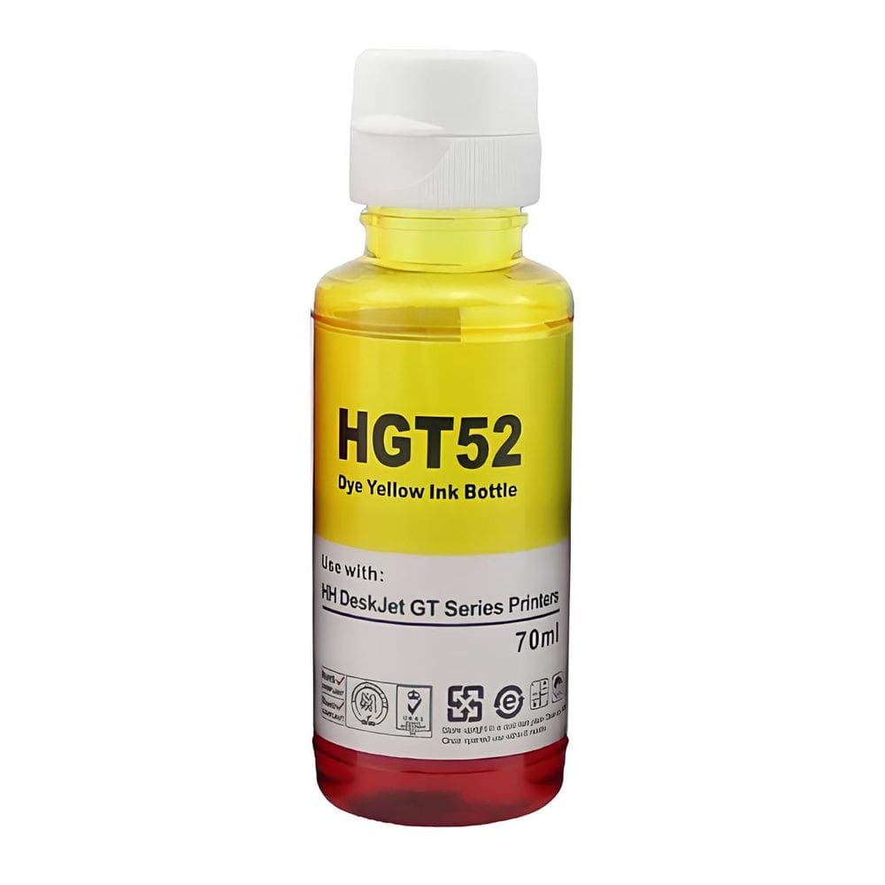 Refil de Tinta Compatível Para Impressora Smart Tank 514 GT52xl M0H56AL Yellow