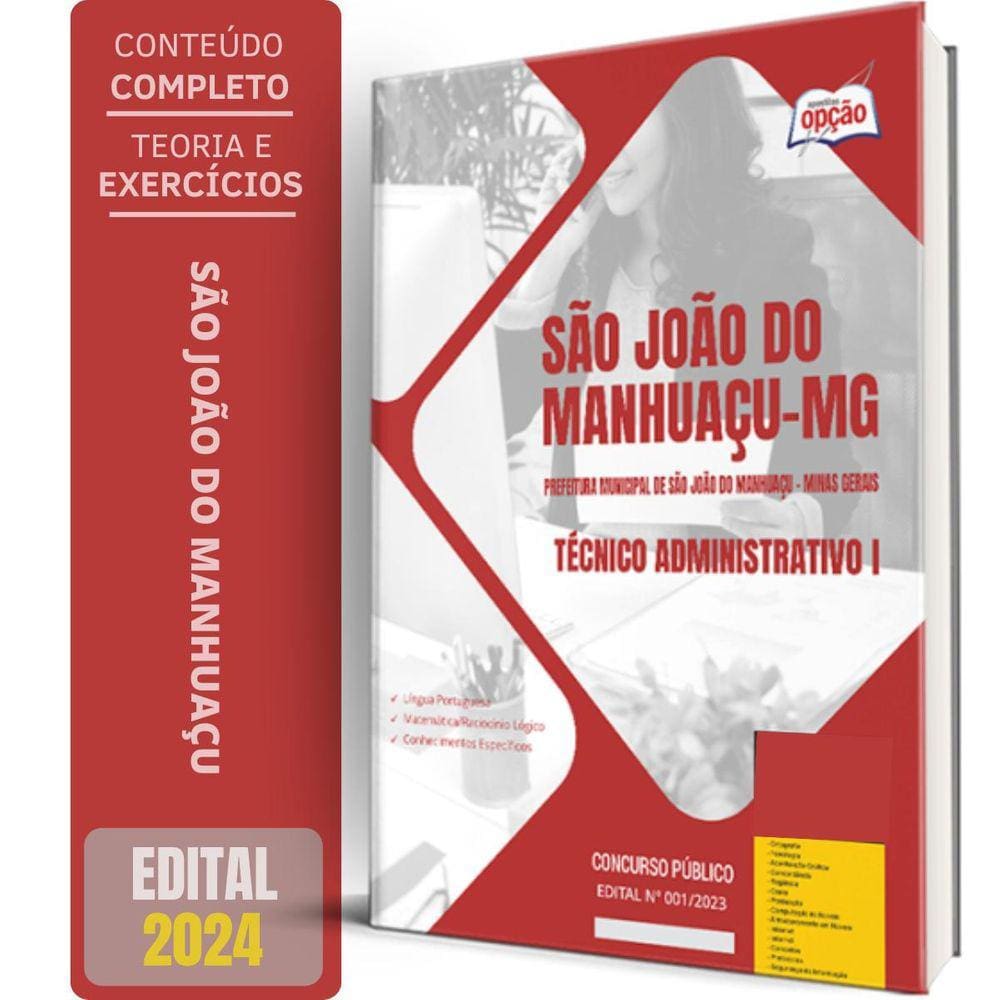 Apostila Prefeitura São João Do Manhuaçu Mg 2024 Técnico