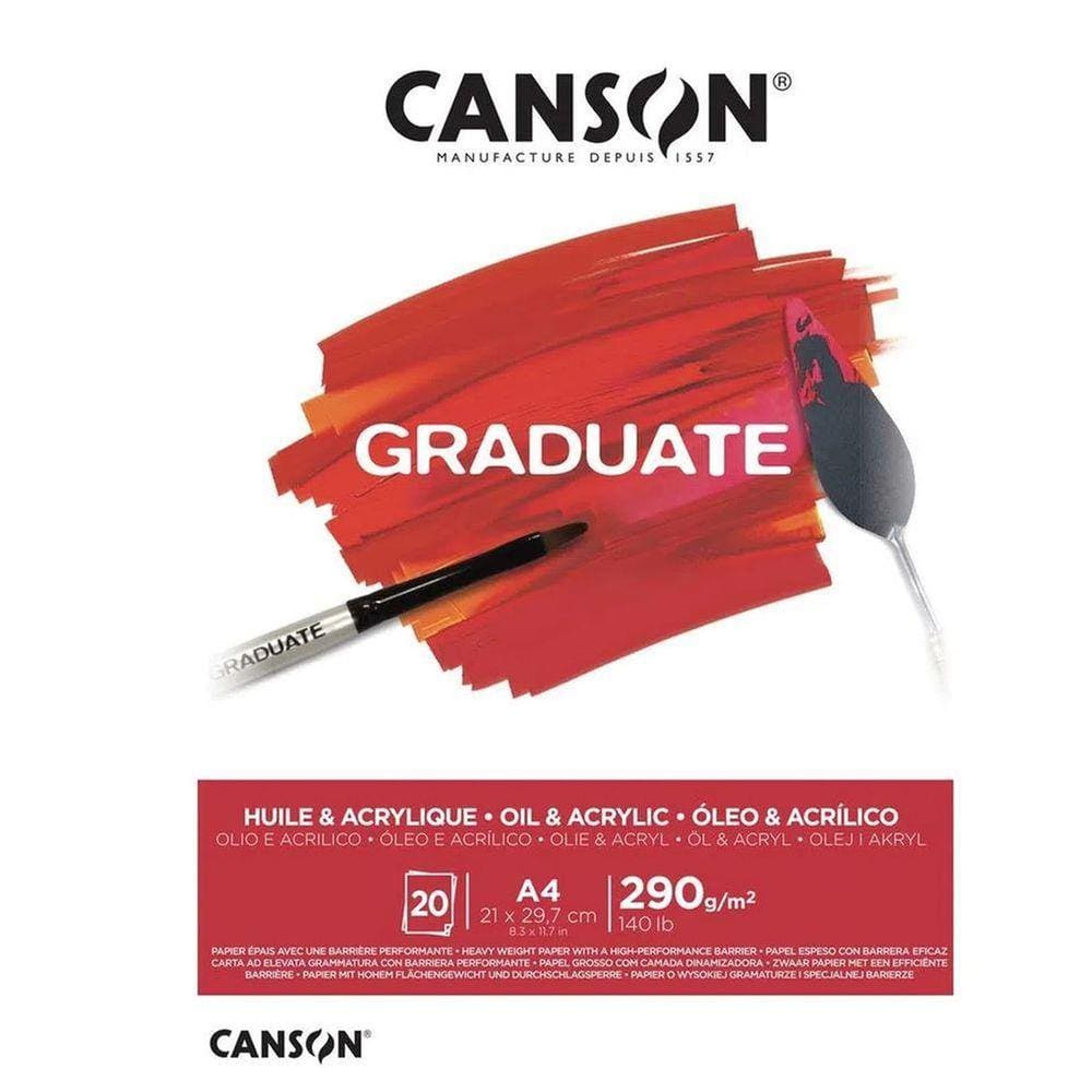 Bloco Graduate Oleo E Acrilico 290g Canson