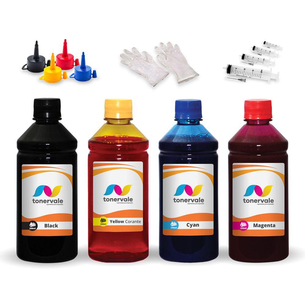 Kit 4 Tinta Para Impressora 954xl 250ml