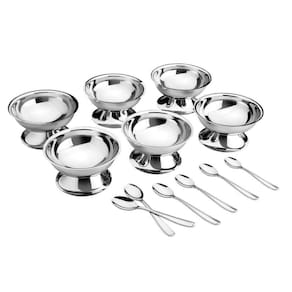 Kit Para Sorvete Tramontina Service Em Aço Inox 12 Peças Tramontina