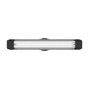 Luminária Lumifacil 70cm Aletada Com 2 Leds 3000k Taschibra Preto