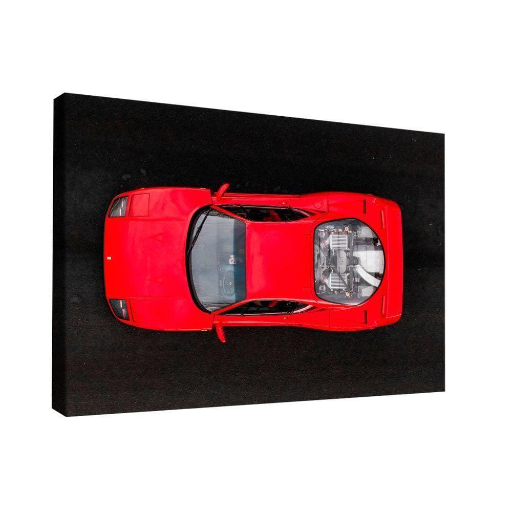Quadro Ferrari F40 Vermelha Cima Br Artes