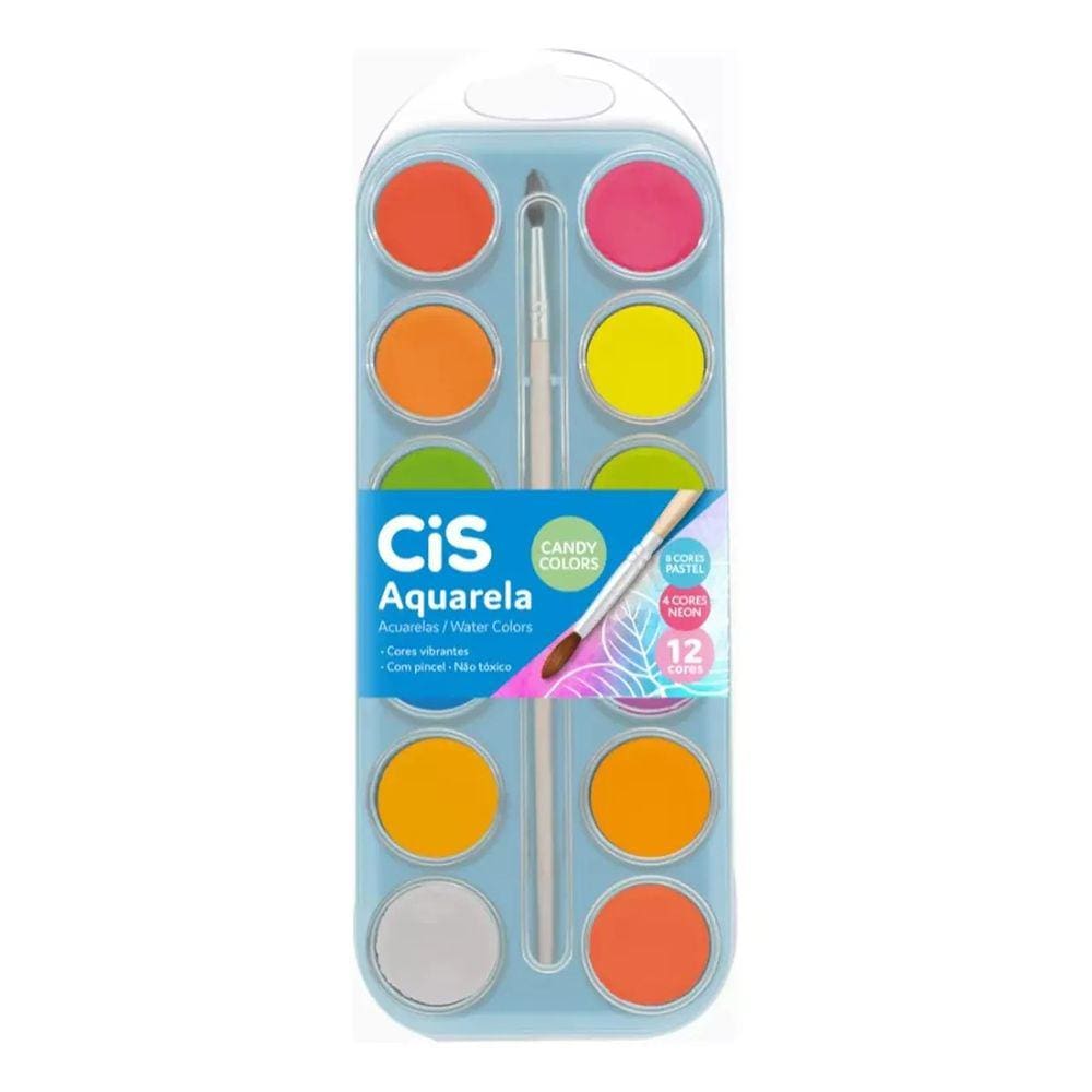Aquarela 12 Cores CIS