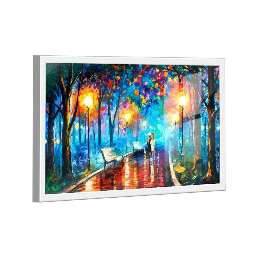 Quadro Pintura De Casal Caminhando -- Br Artes