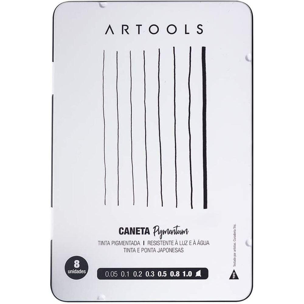 Estojo Caneta Pigmentum 8 Unidades Artools
