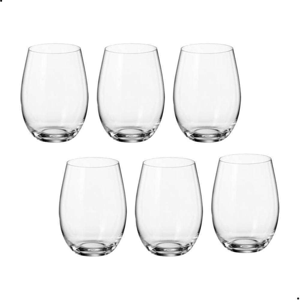 Copo de Cristal Bohemia 560 ml Mergus 6 Peças