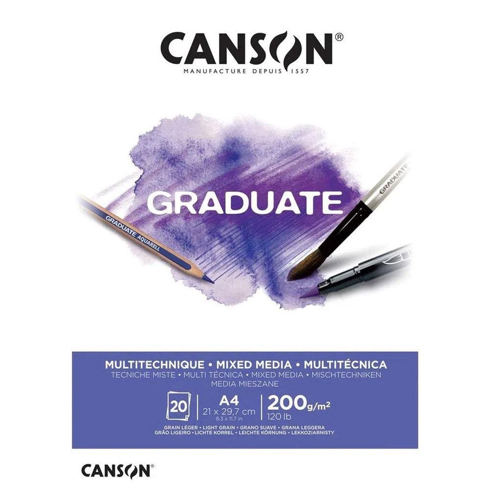 Bloco Graduate Multitecnica 200g Canson