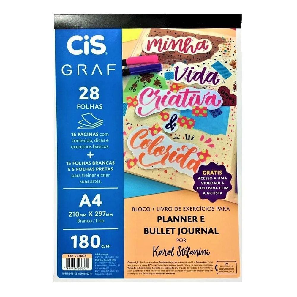 Bloco Planner E Bullet Journal A4 Cis