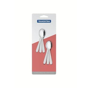 Conjunto De Colheres De Café Angra Tramontina Em Aço Inox 6 Peças Tramontina