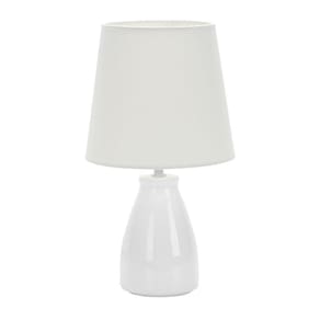 Luminária Abajur Taschibra Pottery 37cm E27 Bivolt Branco