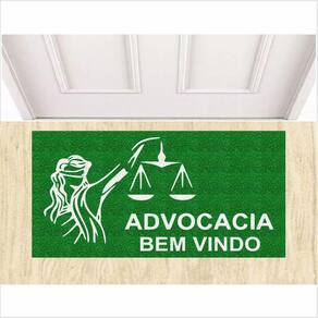 Tapete Capacho Advocacia Bem Vindo 80X40 cm Decorativo.