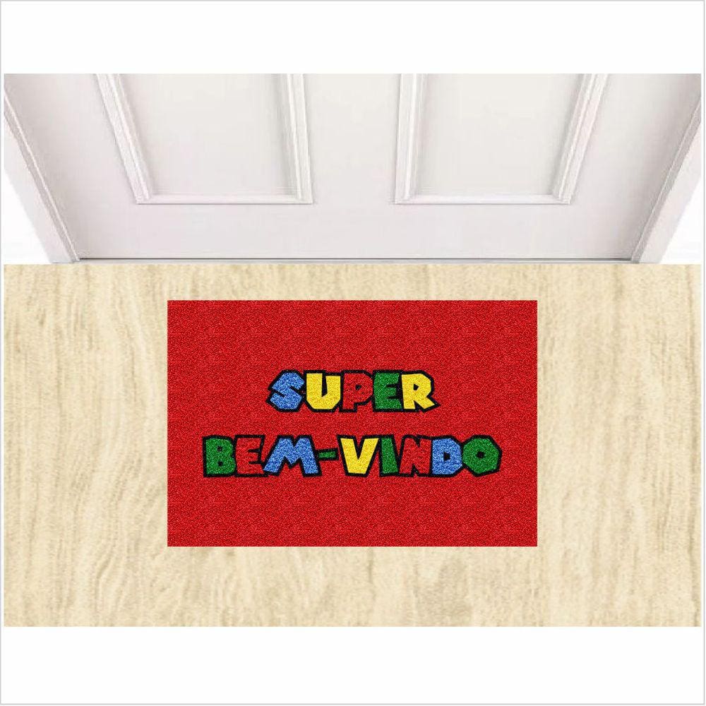 Tapete Divertido Super Bem Vindo