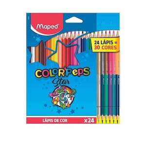 Lápis De Cor Color’peps - Star 24 Cores + 6- Maped
