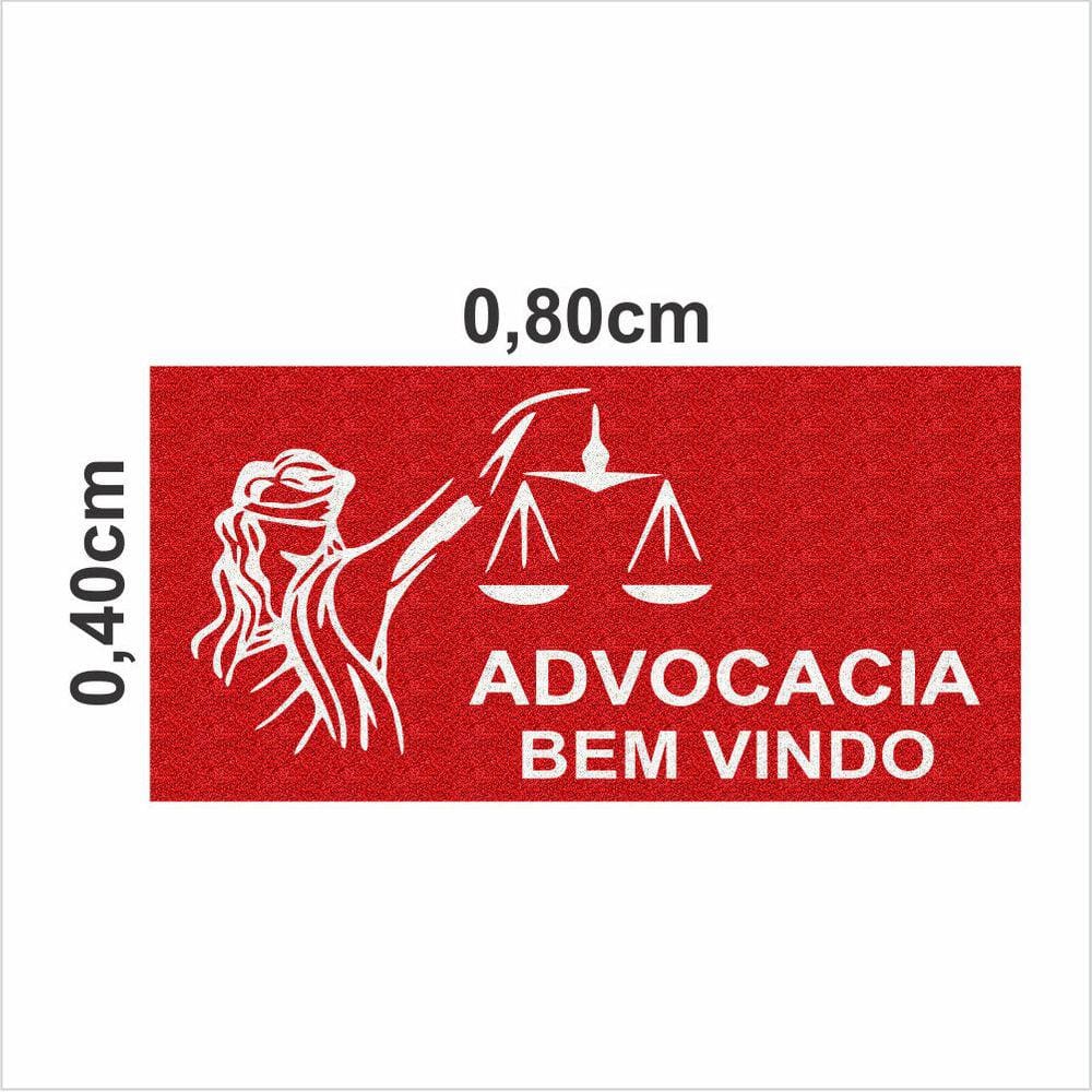 Tapete Capacho Vinil ADVOCACIA  Antiderrapante Decorativo