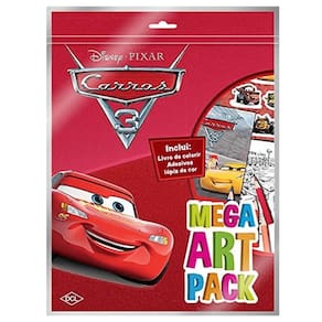 Kit Para Colorir Com Lápis De Cor E Adesivos Carros 3 Pixar