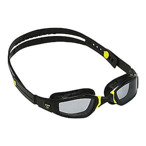 Óculos de Natação Competitiva Phelps Ninja - Fumê-Black & Yellow - Ajuste Race Fit