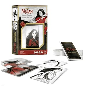 Jogo Cartas Monta Quadros + Cartas Para Colorir Mulan Copag